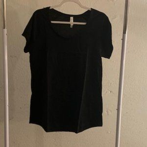 Clementine Women's Black Short Sleeve Crew Neck T-shirt XL NIB